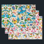 FLORENTINE RENAISSANCE FLORAL SWIRLS, FLOWERS INPAKPAPIER VEL<br><div class="desc">Digitale uitwerking uit antiek Florentijnse papieren door Bulgan Lumini ©</div>