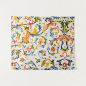 FLORENTINE RENAISSANCE FLORAL SWIRLS, FLOWERS WANDKLEED (Voorkant (horizontaal))