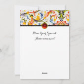 FLORENTINE RENAISSANCE FLORAL SWIRLS GEM MONOGRAM FEESTDAGENKAART (Achterkant)