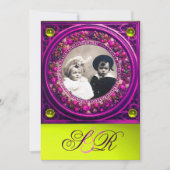 FLORENTINE RENAISSANCE FRUITS DAMASK MONOGRAM KAART (Voorkant)