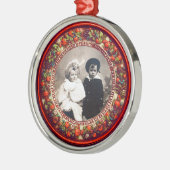 FLORENTINE RENAISSANCE FRUITS Fotosjabloon Metalen Ornament (Links)