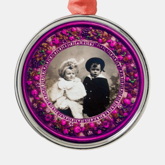 FLORENTINE RENAISSANCE FRUITS Fotosjabloon Metalen Ornament (Voorkant)