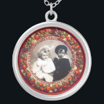 FLORENTINE RENAISSANCE FRUITS , FOTOTEMPLATE ZILVER VERGULDEN KETTING<br><div class="desc">Elegant,  klassieker,  levendige Renaissance fijne kunst,  meesterwerk uit de Bottega della Robbia ( Florence - Italië ) in felrood,  fuchsia,  groen,  paars,  roze,  violette kleuren.</div>