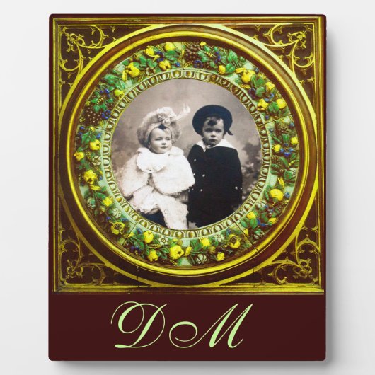 FLORENTINE RENAISSANCE FRUITS MONOGRAM FOTOPLAAT (Voorkant)