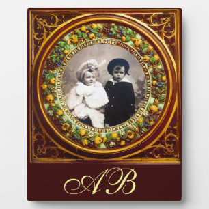 FLORENTINE RENAISSANCE FRUITS MONOGRAM FOTOPLAAT