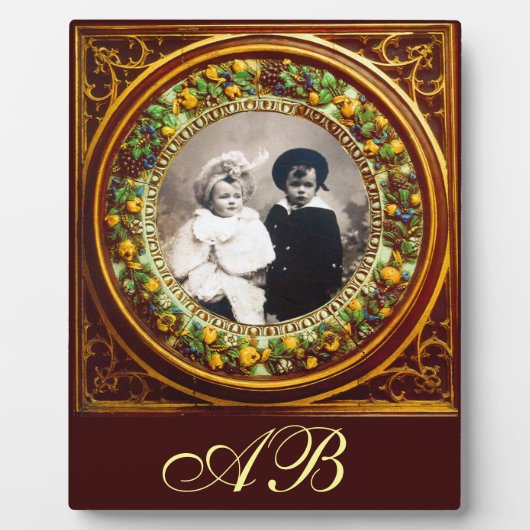 FLORENTINE RENAISSANCE FRUITS MONOGRAM FOTOPLAAT (Voorkant)