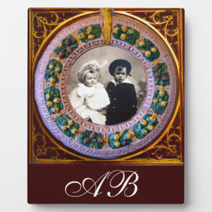 FLORENTINE RENAISSANCE FRUITS MONOGRAM FOTOPLAAT