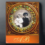 FLORENTINE RENAISSANCE FRUITS MONOGRAM FOTOPLAAT<br><div class="desc">Elegant,  klassieker,  levendige Renaissance fijne kunst,  meesterwerk uit de Bottega della Robbia ( Florence - Italië ) in felrode,  bruine,  groene en gele kleuren . Het vormgeving van een monogrammed fotosjabloon voor kool en kunst met een oranje geagatuursteen,  die eenvoudig kan worden aangepast met uw inzichten.</div>