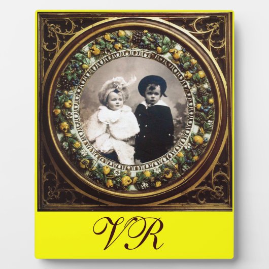 FLORENTINE RENAISSANCE FRUITS MONOGRAM FOTOPLAAT (Voorkant)