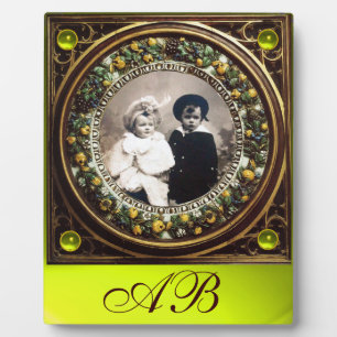 FLORENTINE RENAISSANCE FRUITS MONOGRAM FOTOPLAAT