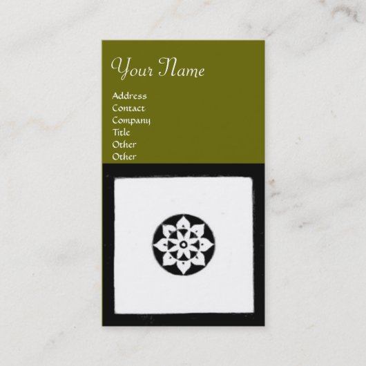 FLORENTINE RENAISSANCE HARMONY, groen Visitekaartje (Voorkant)