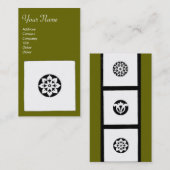 FLORENTINE RENAISSANCE HARMONY, groen Visitekaartje (Voorkant / Achterkant)