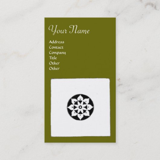 FLORENTINE RENAISSANCE HARMONY, groen Visitekaartje (Voorkant)