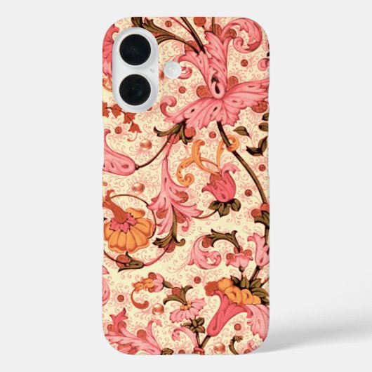 FLORENTINE RENAISSANCE PINK FLORAL SWIRLS, FLOWERS Case-Mate iPhone CASE (Achterkant)