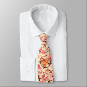 FLORENTINE RENAISSANCE PINK FLORAL SWIRLS, FLOWERS STROPDAS (Gebonden)