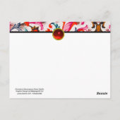 FLORENTINE RENAISSANCE RED FLORAL SWIRLS, FLOWERS BRIEFKAART (Achterkant)