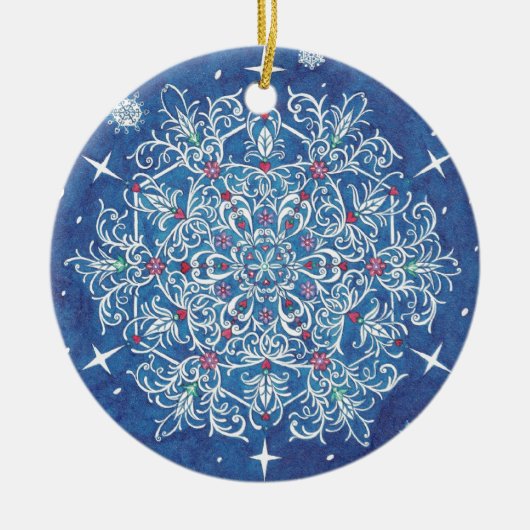 Florentine Snowflake Ornament (Voorkant)