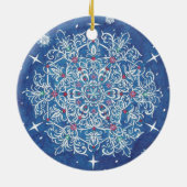 Florentine Snowflake Ornament (Achterkant)