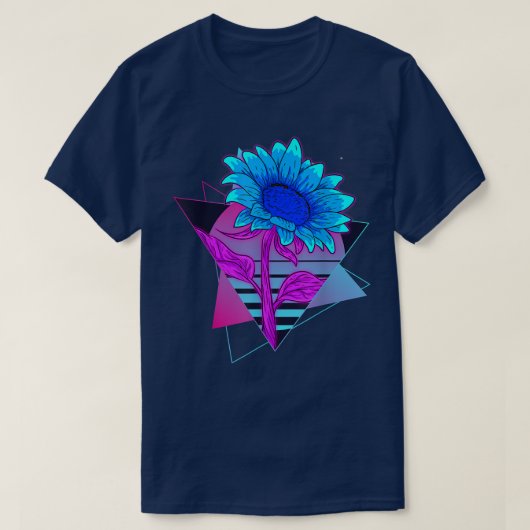 Florenz esthetisch Synthwave Tuin Vaporwave T-shirt (Design voorkant)