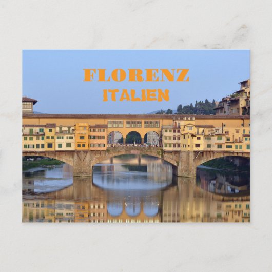 Florenz Italien Feestdagenkaart (Voorkant)