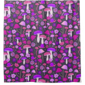 Florenz Paddenroze, Paars en zwart Douchegordijn (Voorkant)