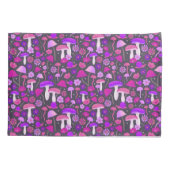 Florenz Paddenroze, Paars en zwart Kussensloop (Achterkant)