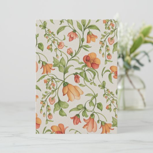 Flores 2 feestdagenkaart (Staand voorkant)