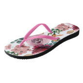 Flores acuarela en rosa y morado teenslippers (Schuin)