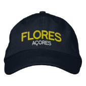 Flores Azoren geborduurd Pet (Voorkant)