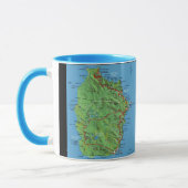 Flores Azores Map Coffee Mok (Links)