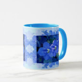 Flores Azuis (blauwe bloemen) Mok (Voorkant rechts)