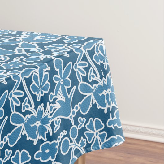 Flores azules tafelkleed (Voorbeeld)