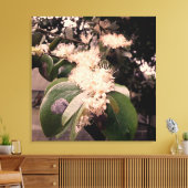 flores brancas3 canvas afdruk (Insitu (Woonkamer))