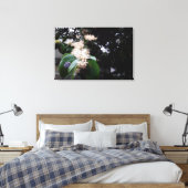 flores brancas canvas afdruk (Insitu (Slaapkamer))