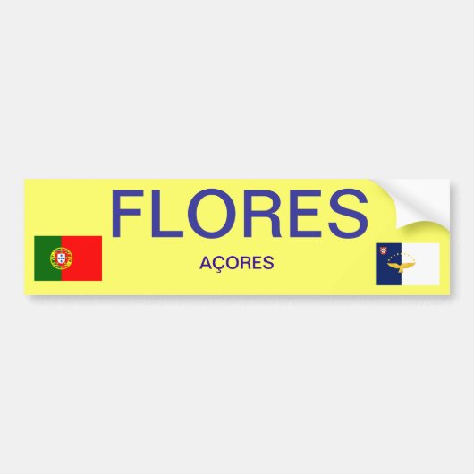 Flores* Bumpersticker (Voorkant)