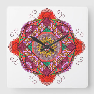 Flores como el Cosme Vierkante Klok