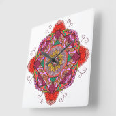 Flores como el Cosme Vierkante Klok (Hoek)