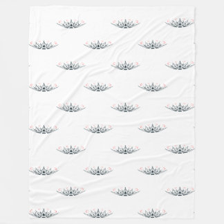 Flores de Amor Elegante y Minimalista Fleece Deken