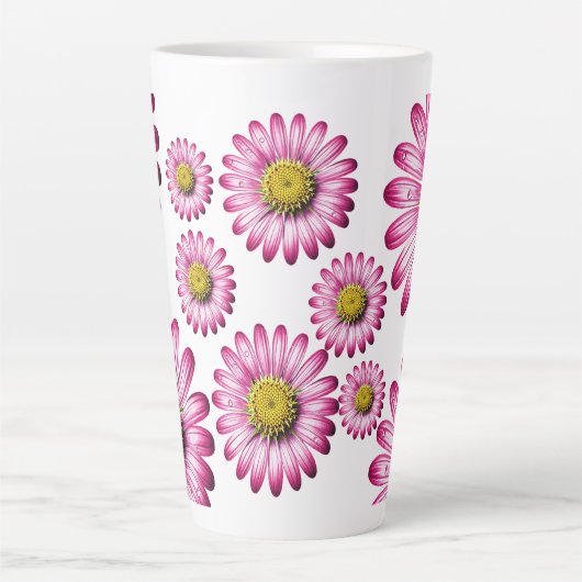 Flores de Gérbera Latte Mok (Voorkant)