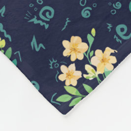 "Flores de Luna" Fleece Deken