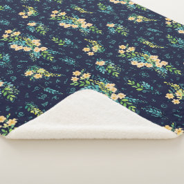 "Flores de Luna" Sherpa Deken