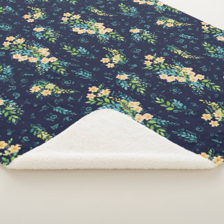 "Flores de Luna" Sherpa Deken