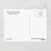 Flores de Puerto Rico Briefkaart (Achterkant)
