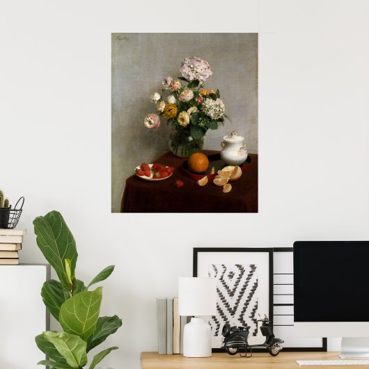 Flores de Verão e Frutos Poster (Thuiskantoor)