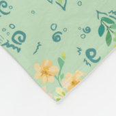 "Flores del campo" Fleece Deken (Hoek)