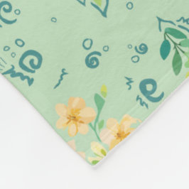 "Flores del campo" Fleece Deken