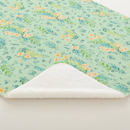 "Flores del campo" Sherpa Deken (3/4)