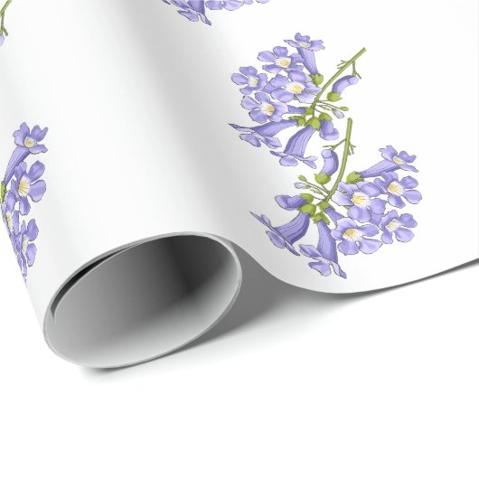 Flores do Brasil jacaranda Cadeaupapier (Rol Hoek)