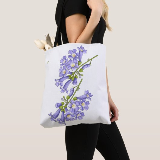 Flores do Brasil jacarandá e 3 marias Tote Bag (Dichtbij)