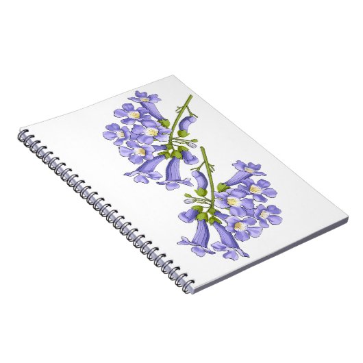 Flores do Brasil jacaranda Notitieboek (Rechterzijde)
